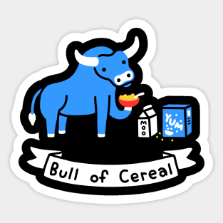 Bull of Cereal Sticker